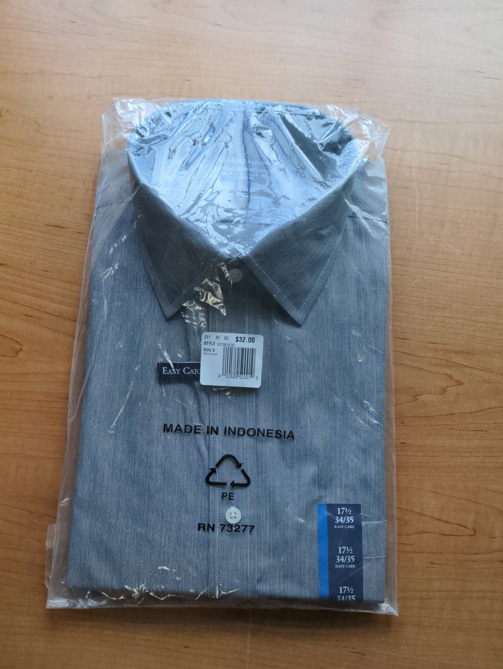 NWT Croft &Barrow Long Sleeve Dress Shirt